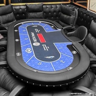 Club Table Poker Set Includes Poker Table, Professional Table Cover, Matching Texas Hold'em Poker Ta