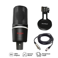 Bonkyo MK700 48V Microphone Dual Big Head XLR Head Professional Recording Microphone Kit