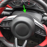 Carbon Fiber Interior Steering Wheel Trims Stylish For Mazda 3 CX3 CX5 CX-3 CX-5 Mazda3 Accessories