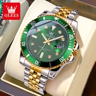 OLEVS  Watch For Men Waterproof With Calendar Luminous Stainless Steel Strap Original Quartz Men Wat