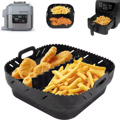 Reusable Silicone Air Fryer Mould - Fits Ninja Speedi 5.7L, COSORI 5.5L, Instant Vortex 5.7L, Tefal 