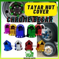 BEACON Tayar Nat Cover 28mm-41mm Cover Nut Saiz besar Nut Bus Truck Lori Aksesori Lori
