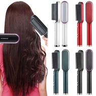 Hair Straightener Comb Heating Hair Straightener Styling Tool Comb Curler kskin  Sikat pelurus rambu