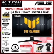ASUS TUF Gaming VG259QM5A 24.5″ Full HD 240Hz FAST-IPS BUILT IN SPEAKER GAMING MONITOR  [FREE ASUS T