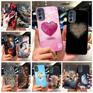 For Motorola Moto G62 5G Case Luxury Love Heart Painted Cover Soft Silicone Phone Case For Motorola 