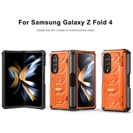 Samsung Galaxy Z Fold 4 Case Robot Rugged Hybrid Armor Standing Case - Black, Z Fold 4 5G