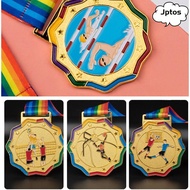 JPTOS Award Medals, Encourage Badge Metal Gold Award, Fashion Sport Competition Competitions Prizes 
