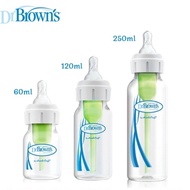 Dr. Brown's 2oz 4oz/ 8oz PP Narrow Neck "Options+" Baby bottle, 1-Pack | Dr. Milk Bottle Brown's Siz