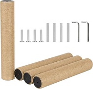 4Pcs 6.8cm 2.7in Diameter Cat Tree Scratching Post Replacement Jute (40cm/15.75in, M8)