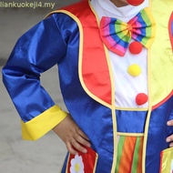 Big Top Fun Rainbow Circus Clown Girl Costume Tutu Dress Child Kids 4-6Y 6-8Y 8-10Y Halloween Party 