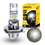 AUXITO 1PCS 30W 10000LM H4 Projector Headlight For Motorcycle With HD Lens 9003 HB2 Headlamp 6500K W