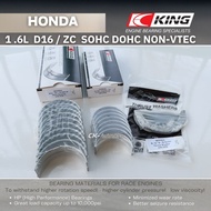 KING Bearing HONDA 1.6L D16 D16A D16Y SOHC / ZC DOHC 16V for Civic Ferio EF EG EH EJ EK CRX Integra 