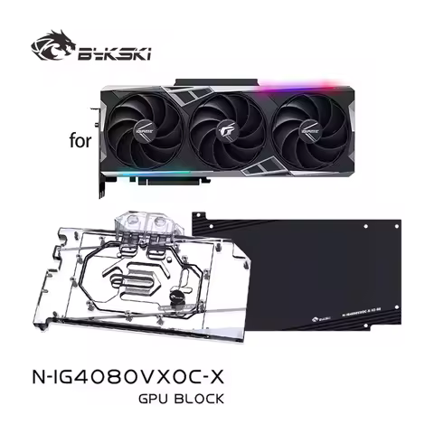 Bykski N-IG4080VXOC-X Water Block for Colorful GeForce RTX 4070/4080 Super Vulcan/Neptune/Advanced O