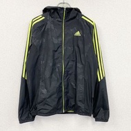 古著adidas運動外套/球衣，黑色，M碼