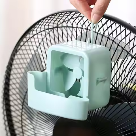 Hanging Fan Cooler Ice Box Add Ice Cubes Cooling Device for Home Desk Floor Fan Portable Summer Cool