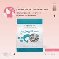 Green Juju Salmon Blue (3oz & 7.5oz) Freeze Dried Omega 3 Skin Coat Support Meal Topper for Dogs and