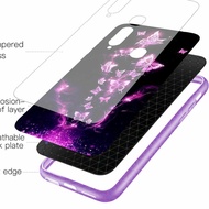 UNGU Modern Purple Glass Case Oppo Reno 64g Oppo A15 Oppo Reno 5F Oppo A5s/A7/A12 Oppo Reno 5F Oppo A54 Case Oppo A5s | Reno 5F Case | Case Reno 6th 4G | Oppo A16 Case | Softcase Oppo A54 CL11 Softcase