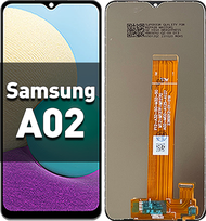 สําหรับ Samsung Galaxy A02 จอแสดงผล LCD หน้าจอสัมผัส 100% ทดสอบ เข้ากันได้กับรุ่น samsung a02 A022F