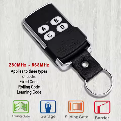 4 IN 1 Multifrequency Garage Door Remote Control Duplicator Auto Scan 280-868MHz Variable Code Grabb
