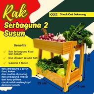 2-tier spice rack, multi-purpose spice rack, wooden spice rack, aesthetic spice rack