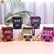 Retro Mini Fruit Machine Keychain Game Winning Best Friend Gift Toy Key Holder Coin Games Console Cr