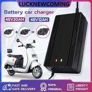 48V 20AH 12AH Lead Acid Battery Charger Power Adapter for Electric Bike Scooters Safety E bike Charg