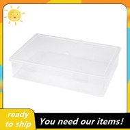 Plastic File Organizer Transparent Square Storage Box Storage Box File Storage Box L