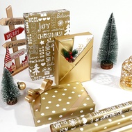 【3M】Gold Polka Dot Christmas Wrapping Paper Valentine's Day Birthday Gift Wrapping Paper Set包装纸