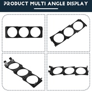 Triple 52mm x 3 Gauge Holder Pod Panel - Standard Stereo Radio Slot Single Din Universal