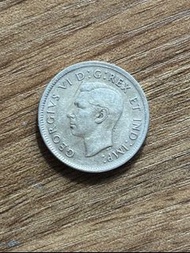 加拿大 25仙 喬治六世 1937年 銀幣