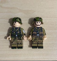 616舊款絕版國產 二戰德軍黨衛軍豌豆迷彩人仔