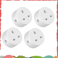 4 Pcs Tuya Zigbee Smart Socket 16A Home Powers Monitor Powers Outlet Smart Life Voice Control  Timin