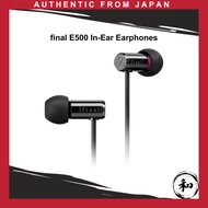 final E500 In-Ear Earphones [Recommended for VR, Binaural, ASMR, and 360 Audio] Black【Direct from Ja