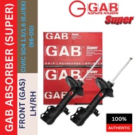 GAB Super Absorber - FRONT & REAR GAS HONDA CIVIC SO4 1.5/1.6 (EJ/EK) (96-00)
