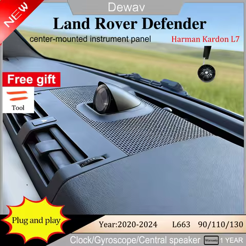 For Land Rover Defender L663 90/110/130 center-mounted speaker instrument gyroscope LED screen sound