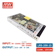 MEAN WELL  LRS-200-15  DC15V 14A 210W Single Output Switching Power Supply