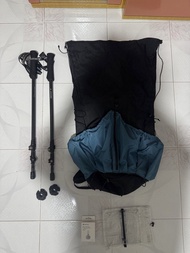 Locus gear cp3 / Hermitic Gear山人輕量 40L / Snow peak  鬼燈仔 Es150IV / psnake s1 dcf 組合收納袋