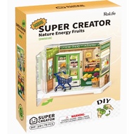 Rolife Mini Super Creator Miniature Nature Energy Fruits Set 79 pcs DWS01B, newnsb, narve store