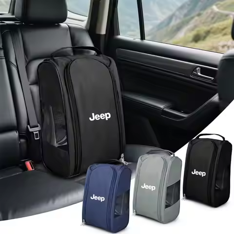 Car Emblem Shoes Storage Bag Organizer Interior Accessory Auto Styling For Jeep Grand Cherokee Wrang