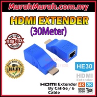 4K/2K HDMI Extender 30M Over Single Cat5e/Cat6 Ethernet Cable 1080P HDMI Transmitter Rj45 To Hdmi Converter