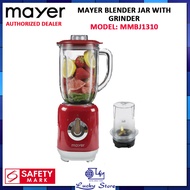MAYER MMBJ1310 1L BLENDER JAR WITH GRINDER, 2 SPEED CONTROLS WITH PULSE, 6 BLADES, 350W, 1 YEAR WARRANTY