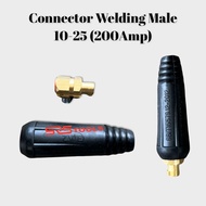 10-25 mm Male Small Welding Cable Connector - Male Welding Connector 10-25 200A