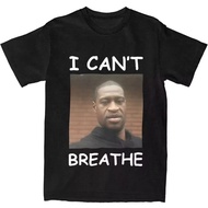 Men And Women I Cant Breathe George Floyd T-Shirt Geek Letter White Popular American