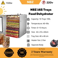 NBZ 16 Tier Food Dehydrator Machine Food Dryer Dehydrator Dehydrated Machine Mesin pengering makanan