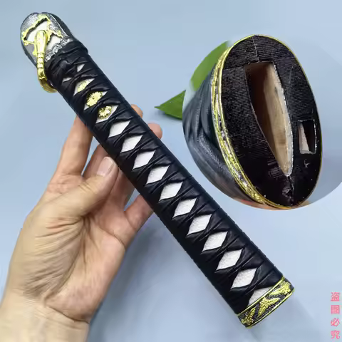 High Quality Tsuka Real Stingray Skin Rayskin Leather Ito Alloy Fuchi Menuki Kashira Fittings For Ja