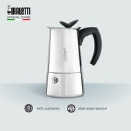 Bialetti Musa Express Induction Moka Pot Italian Ground Coffee Espresso Maker Stovetop Long-Lasting Stainless Steel