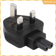 [BlesiyaedMY] UK 3 Prong Male to IEC 320 C7 Female Power Plug Adapter Male to Female