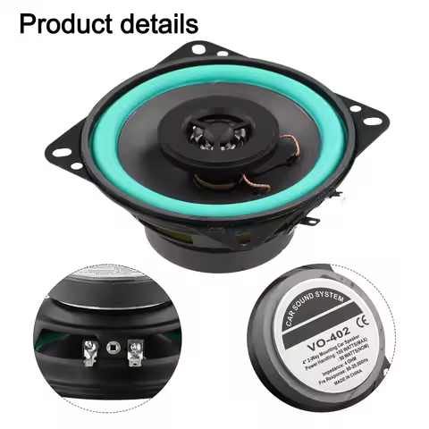 Car Audio Speakers 4 Inch /5 Inch /6.5 Inch Versatile Frequency Response: Ranging From 70Hz To 18KHz