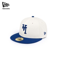 New Era 59FIFTY Los Angeles Dodgers Upside Down Dark Royal Visor Chrome White Fitted Cap