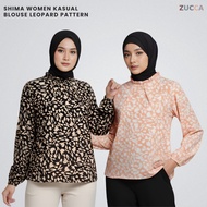 ZUCCA SHIMA BLOUS PLAIN LEHER BEROPOL WANITA - DM250